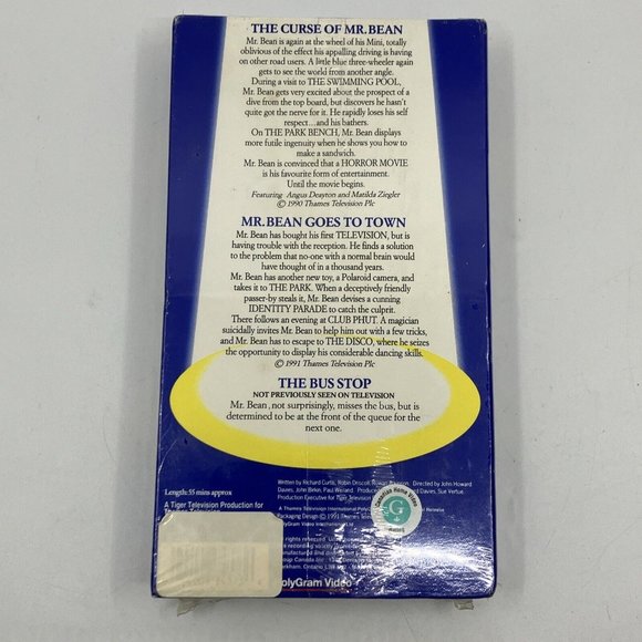 New Sealed The Exciting Escapades of Mr Bean - VHS Vintage 1991 - Picture 3 of 3